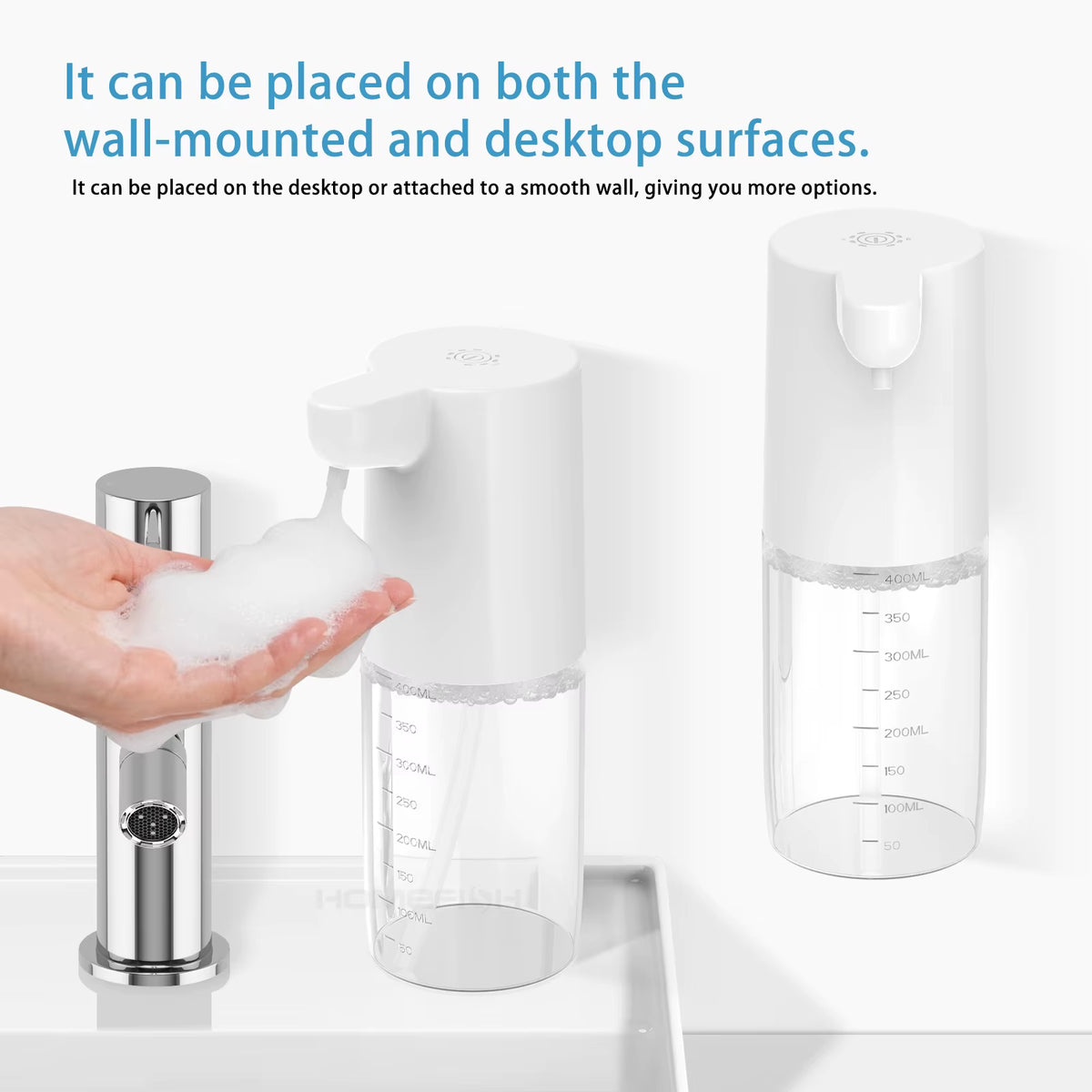 Velano™ Touchless Foam Soap Dispenser — Sensor Pump, 10,800 Uses per Charge