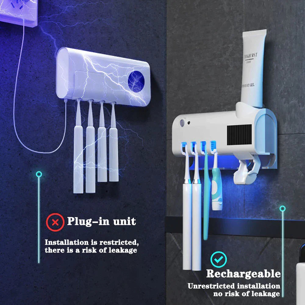 Velano UV Toothbrush Holder & Toothpaste Dispenser